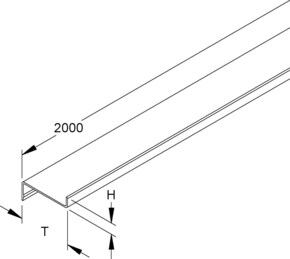 Niedax Trennsteg zum Einclipsen TPK 50