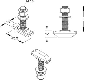 Niedax Hakenkopfschraube HK 610/40