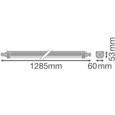 Ledvance LED-Feuchtraumleuchte 865, IP66 DPCO.TH1200V33W865PS