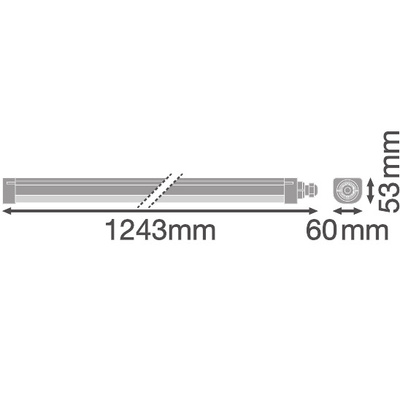 Ledvance LED-Feuchtraumleuchte 840, IP66 DPCOMP1200V33W840PS