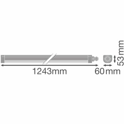 Ledvance LED-Feuchtraumleuchte 840, IP66 DPCOMP1200V33W840PS
