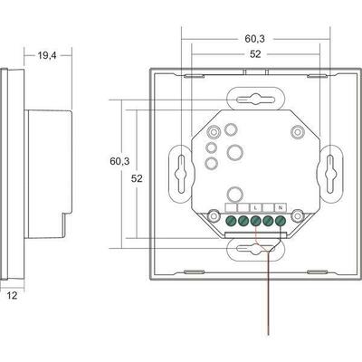 Brumberg Leuchten Wandpanel weiss 18194070