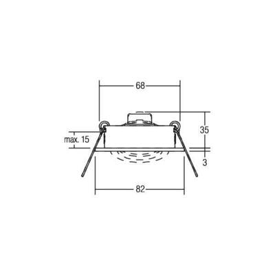 Brumberg Leuchten Einbaulautsprecher titan, rund 43003640