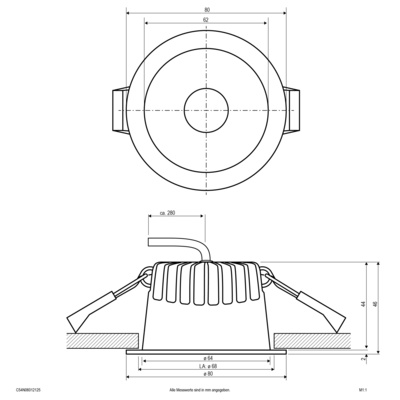 EVN Lichttechnik LED-Downlight CCT C54N06012125
