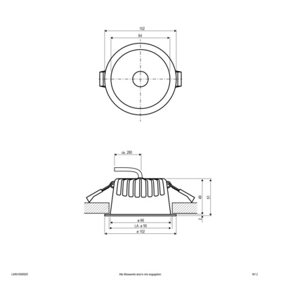 EVN Lichttechnik LED-Downlight CCT C54N10090925