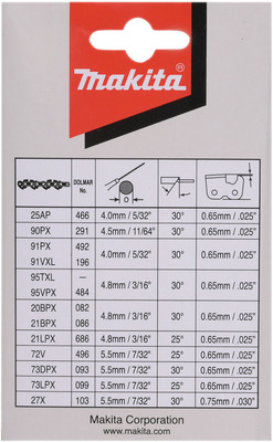 Makita Sägekette 35cm 1,3mm 3/8Z HM 191H11-5