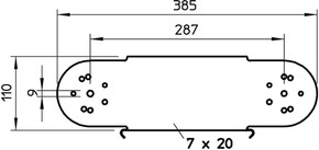 OBO Bettermann Vertr Gelenkbogen-Element vertikal 110x300 RGBEV 130 FT OBO Bettermann Vertr Gelenkbogen-Element vertikal 110x300 RGBEV 130 FT