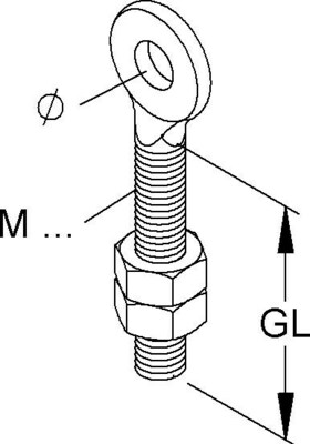 Niedax Ringschraube RCM 8