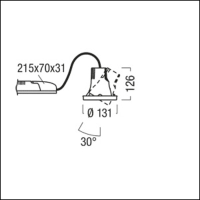 Zumtobel Group LED-Deckeneinbauleuchte 927-65 CAR EVO M #60819127