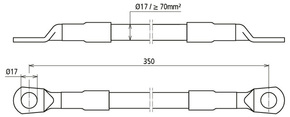 DEHN CuStAl-Kabel-Erdungsverb. beidseitig 419507