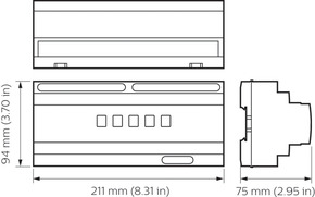 Philips Lighting Dimmer Hutschiene DDBC516FR