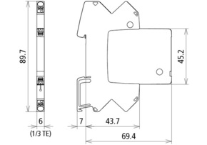 DEHN Modularer Kombi-Ableiter für 1 Doppelader BLI BCO ML2 BD 180