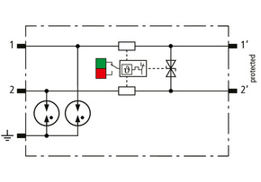 DEHN Modularer Kombi-Ableiter für 1 Doppelader BLI BCO ML2 BD 180