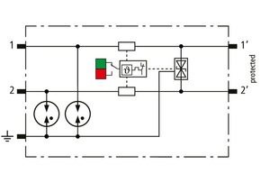 DEHN Modularer Kombi-Ableiter für 2 Einzeladern BL BCO ML2 BE HF 24