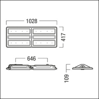 Zumtobel Group LED-Hallenleuchte 840 CR2PL FI L #42940717