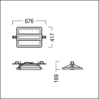 Zumtobel Group LED-Hallenleuchte 840 CR2PL FI M #42940523
