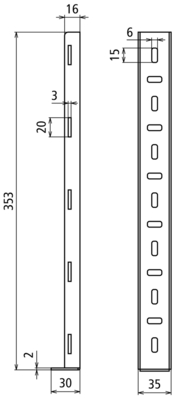 DEHN Montagewinkel und 2 Spannbänder zur Mont HA SB DASD 45 D110