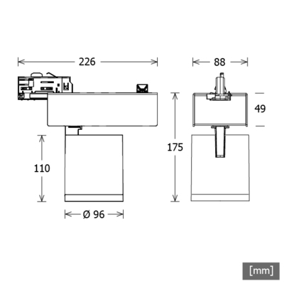 LTS Licht&Leuchten LED-Stromschienenstrahler 940, DALI, si SCOUT205.940 #664740