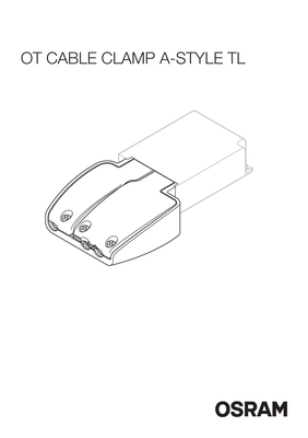 Osram BETRIEBSGERÄTE Anschlusskasten EVG OTCABLECLAMPASTYLETL
