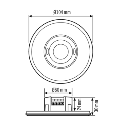 ESYLUX Decken-Präsenzmelder PD-FLAT-L#EP10423055