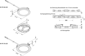 Hera LED Einbauleuchte ww edelstahloptik 61002220208