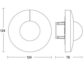 Steinel Präsenzmelder COM1 (on/off) IS 3360-R UP SW COM1