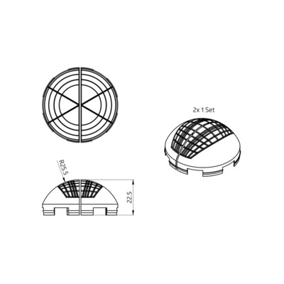 BEG Brück Electronic Abdecklamelle 37367