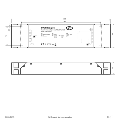 EVN Lichttechnik DALI-LED-Steuerung 4x2,08A 24VDC 4x50W DALD24200VS