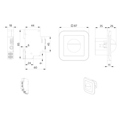 BEG Brück Electronic Melder-Set Set SCT1+ 3xInd180TR 40114