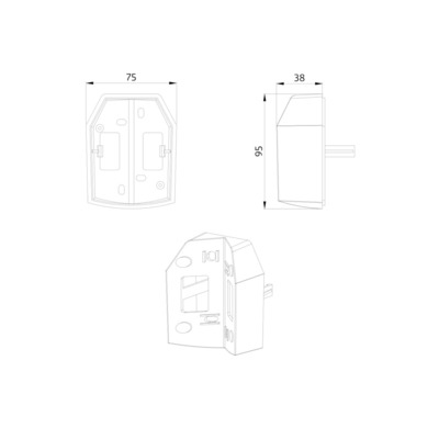 BEG Brück Electronic Ecksockel schwarz 91325