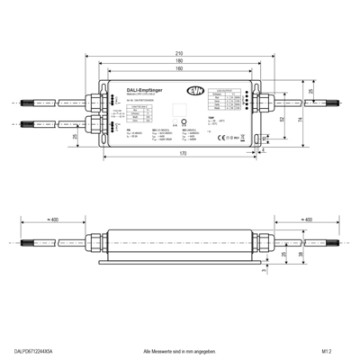 EVN Lichttechnik DALI-LED-Steuerung 12-36VDC 720W DALPD6712244X5A