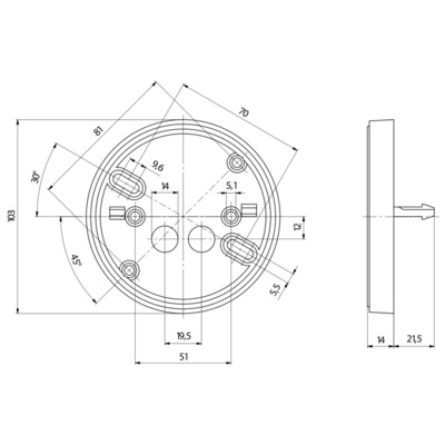 BEG Brück Electronic Aufputzsockel 92161