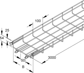 Niedax Gitterrinne 54x150x3000mm, CITO MTC 54.150 E3