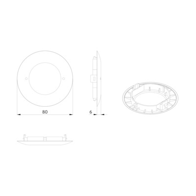 BEG Brück Electronic Abdeckring schwarz 92384