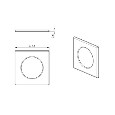 BEG Brück Electronic Clip-Designrahmen weiß mt. 92994