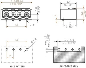 Weidmüller LP Verbinder Raster 5.08 /5/90G 3.2SN SL-SMT5.0#1780210000