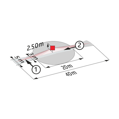 BEG Brück Electronic Korridorlinse Abd. anthrazit 93741