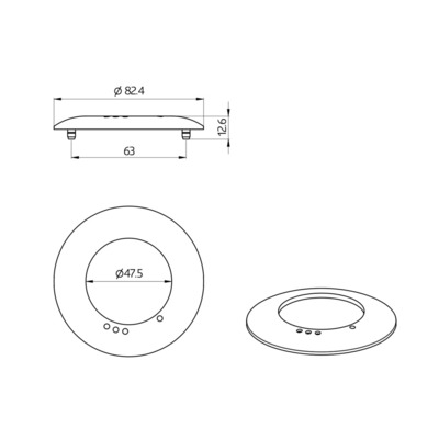 BEG Brück Electronic Abdeckring schwarz 93773