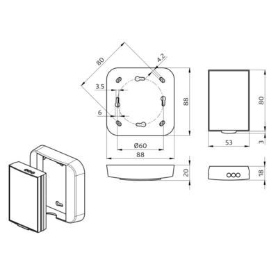 BEG Brück Electronic IR-Fernbedienung IR-PD-DALI-LD