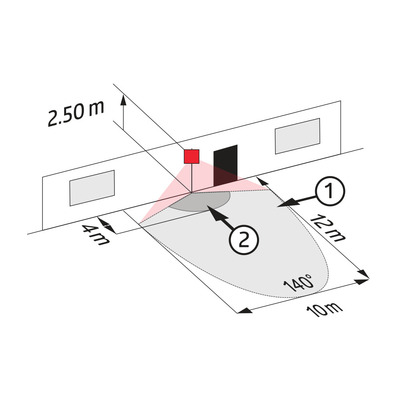 BEG Brück Electronic Bewegungsmelder schwarz LC-Click 140 schwarz