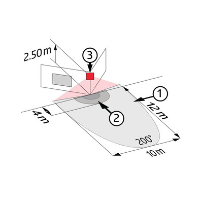 BEG Brück Electronic Bewegungsmelder weiß LC-Click-N 200 weiß