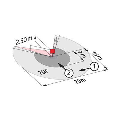 BEG Brück Electronic Bewegungsmelder DALI-SYS, weiß LC-plusDALISYS 280ws