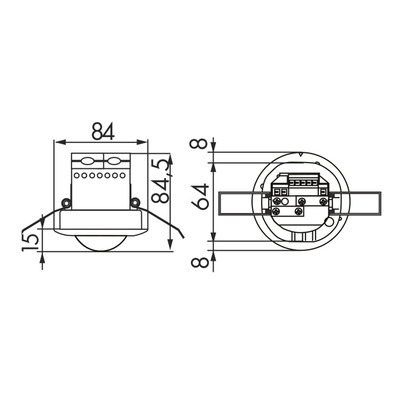 BEG Brück Electronic Präsenzmelder PD2N-M-1C-LED-DE