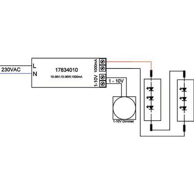 Brumberg Leuchten LED-Konverter 1000mA 36W 1-10V dim 17834010