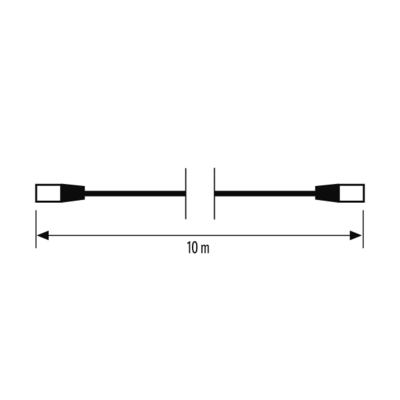 ESYLUX Kabel Verbindungskabel RJ45 10 m weiß CABLE RJ45 10m WH