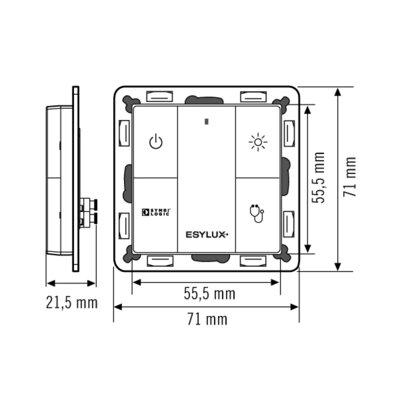 ESYLUX DALI 4-fach Taster PUSH BUT #EC10431258