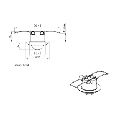 BEG Brück Electronic Präsenzmelder Slave PD9-S-SDB-DE