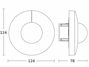 Steinel Präsenzmelder KNX IS 3360-R UP SW KNX