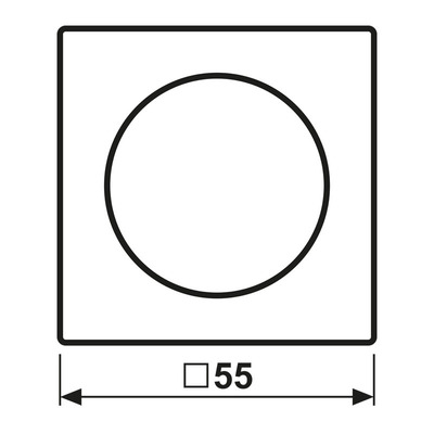 Jung Abdeckung für Drehdimmer Thermoplast, Serie A A 1740 BF SW