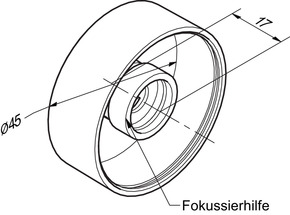 Di-soric Zubehörset 45 x 17mm CS60-WINDOW-FOKUS